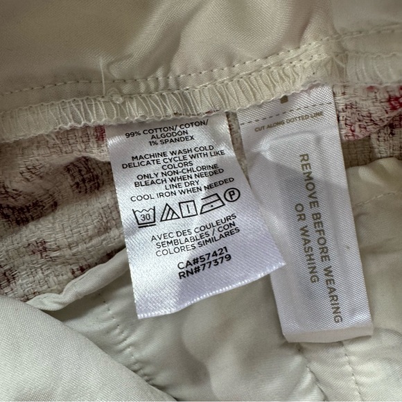 Ann Taylor Pink Animal Leopard Print Paperbag Shorts Size 12 - Picture 11 of 12